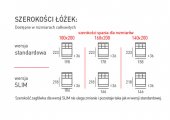 Łóżko tapicerowane Verona