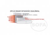 Łóżko tapicerowane Paris