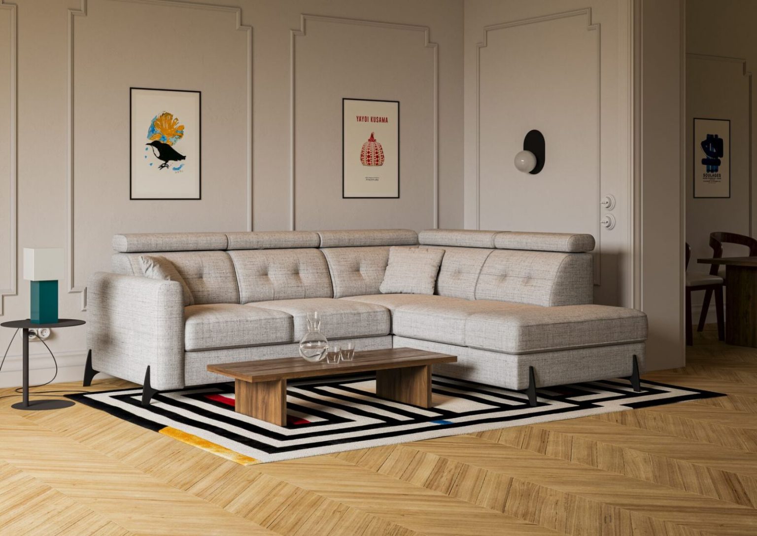 Salon z narożnikiem Monte Carlo